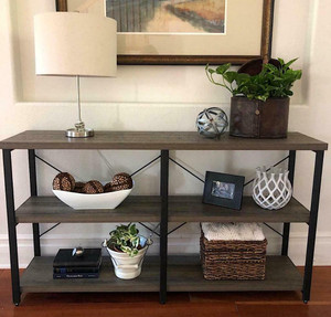 Industrial Retro Console Table End Side Sofa Entryway Tables Shelf Bookshelf Canada Preview