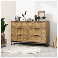 Latitude Run® Modern 7 Drawer Dresser Wood Cabinet