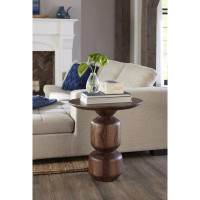 Joss & Main Gisella Solid Wood Pedestal End Table