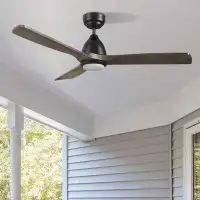 Ivy Bronx 48-Inch Smart DC Solid Wood Ceiling Fan With Light