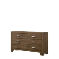 Loon Peak Czetli 59" Solid and Manufactured Wood Six Drawer Double Dresser