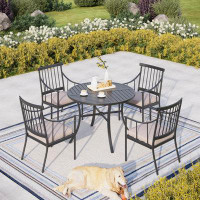 Lark Manor 4-person Patio Dining Set With Cushioned Chairs
