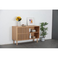 Latitude Run® Modern Sideboard With 4 Cabinet, Storage Cabinet, TV Stand , Anti-Topple Design, And Large Countertop