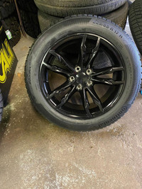SET OF FOUR 17 INCH BMW REPLICA 5X112 !! MOUNTED WITH 225 / 55 R17 CONTINENTAL WINTER CONTACT TS850 TIRES !!