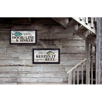 Millwood Pines Fishing Combo 2-Piece Vignette Framed Wall Art for Living Room, Home Wall Decor by Robin-Lee Vieira