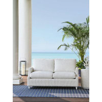 Tommy Bahama Outdoor Ocean Breeze Promenade 56.5" Wide Outdoor Wicker Loveseat with Cushions