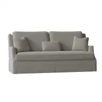 Fairfield Chair Savannah 87.5" Chenille Round Arm Sofa with Reversible Cushions