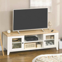 Latitude Run® Modern TV Standwith Shelves and Cabinets for Bedroom