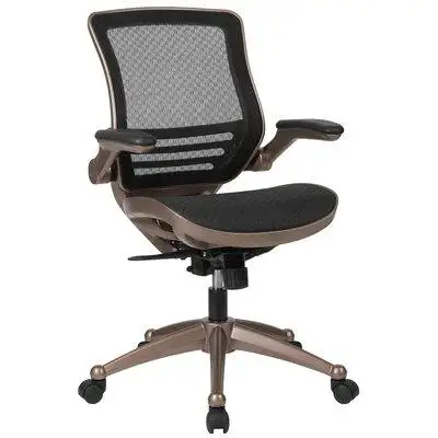 Ebern Designs Mignone Mid-Back Mesh Executive Office Chair with Flip-Up Arms