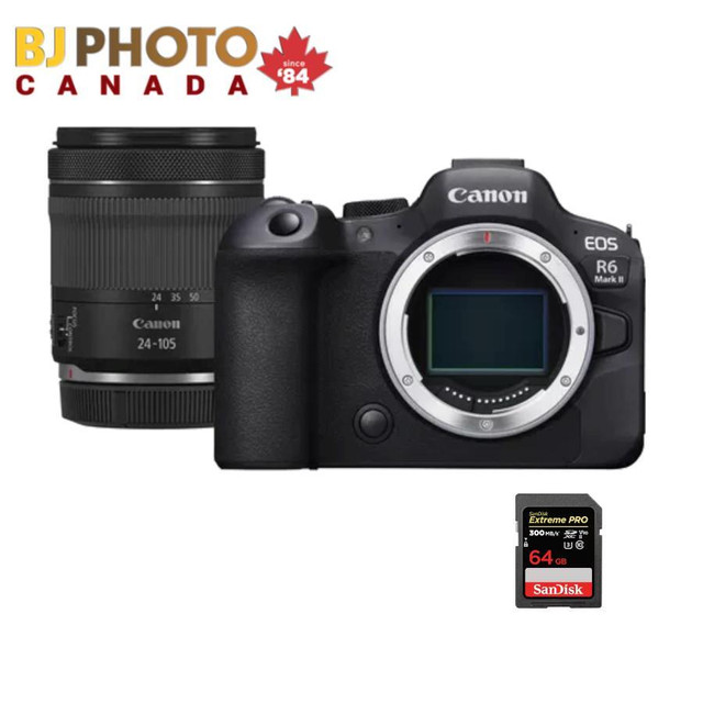 EOS R6 Mark II BODY ( R6 II ) | Bundle Sandisk Card in Cameras & Camcorders - Image 2