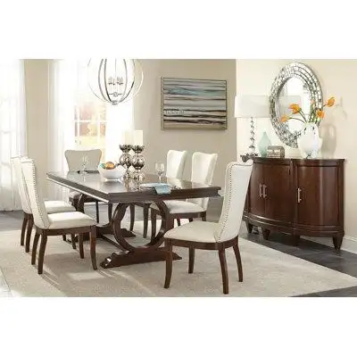 PRODUCT DIMENSIONS: -DINING TABLE: 42 x 75.5 - 95.5 x 30.5HApron to floor: 26.5Length of leaf: 20 x...