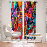 East Urban Home Lined Window Curtains 2-panel Set for Window Size by Michele Fauss - Mountains of Hope
