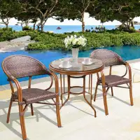 Bayou Breeze Round_2_Bistro Set__Outdoor Furniture Combination Courtyard Garden Balcony Table And Chair Combination Outd