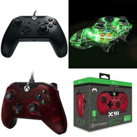 Microsoft Xbox Controllers – Models: 048-082-NA-BK, 048-082-NA-RD, PL-3702, M01628-RD