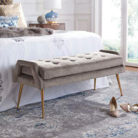 Everly Quinn Corey-Taylor Upholstered Bench
