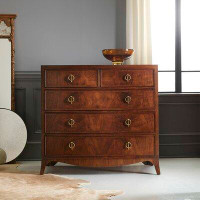 Modern History Home Bowfront 5 Drawer Accent Chest