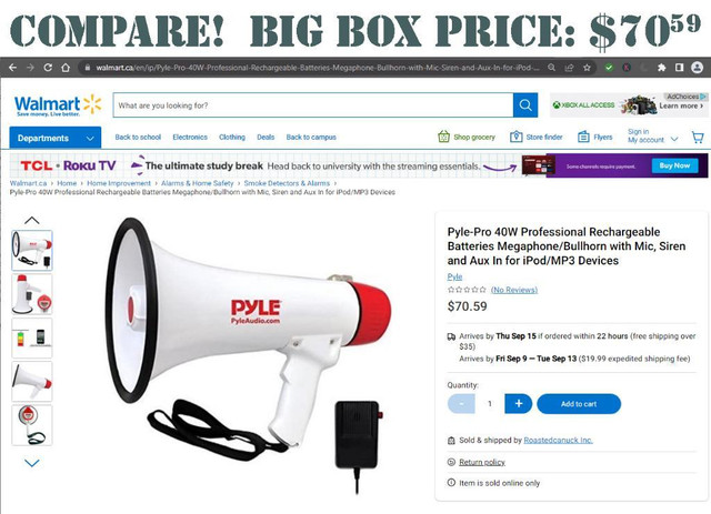 Pyle® PMP48IR Megaphone with Built-in Rechargeable Battery in Other - Image 2