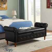 Wildon Home® Multifunctional Storage Rectangular Sofa Stool Bench
