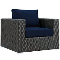 Modway Sojourn Patio Chair with Sunbrella Cushions