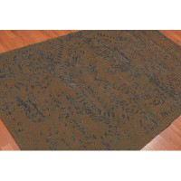 Williston Forge Hillier Hooked Cotton Brown Rug