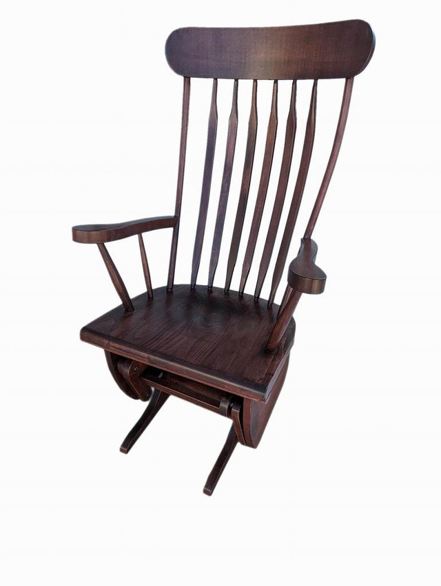 Amish/Mennonite Handcrafted Maple Oak Walnut Rocking Chair Kit Rocker Glider Gliding in Chairs & Recliners - Image 3