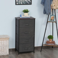 Drawer storage cabinet 17.75''x11.75''x36.25'' Dark Gray/Charcoal grey
