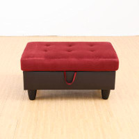 Latitude Run® Finnbarr Upholstered Flip Top Storage Bench