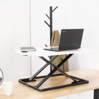 Vivo Vivo Black Height Adjustable Standing 32" Desk Sit Stand Tabletop Monitor Riser
