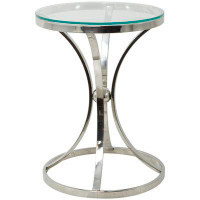 Orren Ellis Wadad Contemporary Stainless Steel Accent Table