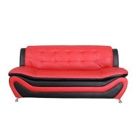 Latitude Run® Apple Faux Leather Sofa