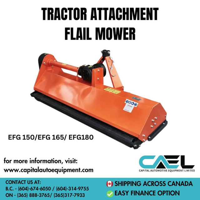 High Quality Brand new Heavy duty flail mower for tractor certified and with warranty - Call us now! in Heavy Equipment Parts & Accessories