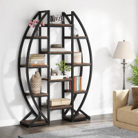 17 Stories 69.48" H x 47.24" W Steel Etagere Bookcase
