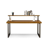 Lilac Garden Tools 62.99" Brown Rectangular Desk Solid Wood desks