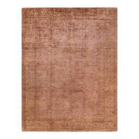 Isabelline Tristyn One-of-a-Kind Traditional Hand-Knotted Ivory/Brown Area Rug 9' x 11'9"