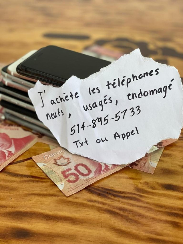 JE PAYE COMPTANT POUR TOUT iPHONE ET GALAXY! in Cell Phones in Greater Montréal