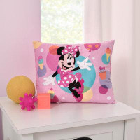 Disney Disney Minnie Mouse Let's Party Decorative Plush Toddler Pillow