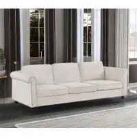 Wildon Home® Velvet 3 Seater Sofa
