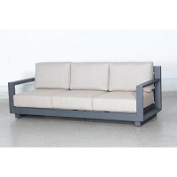 Ebern Designs Abyssinia Patio Sofa with Sunbrella Cushions