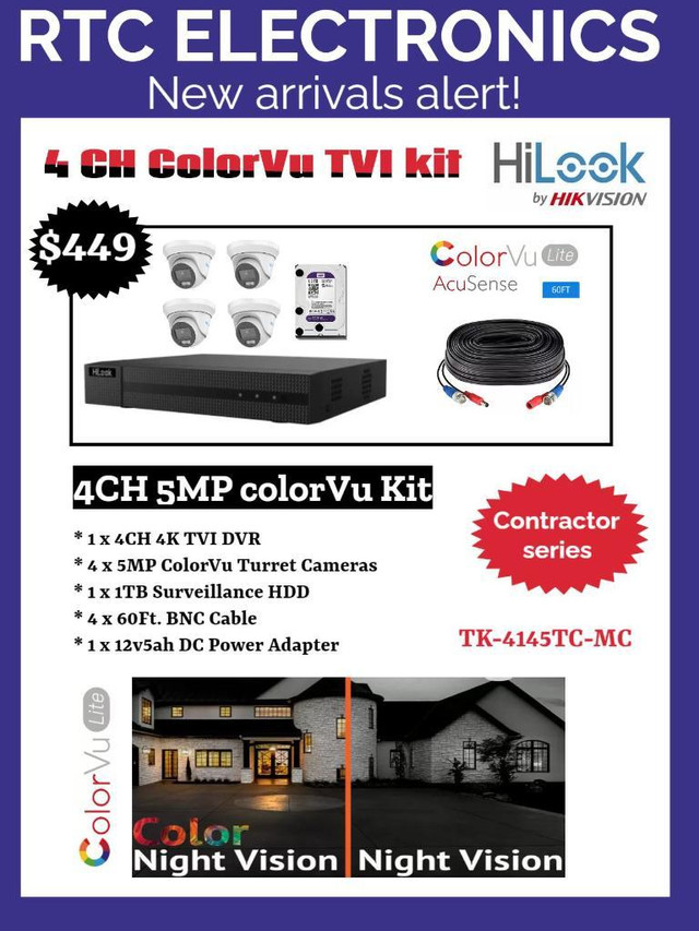 Hikvision IP  Camera Packages 4k in Electrical in Ontario - Image 4