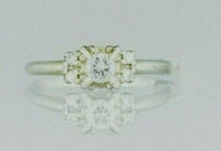 (I-34-306A) 18k white gold multistone diamond ring