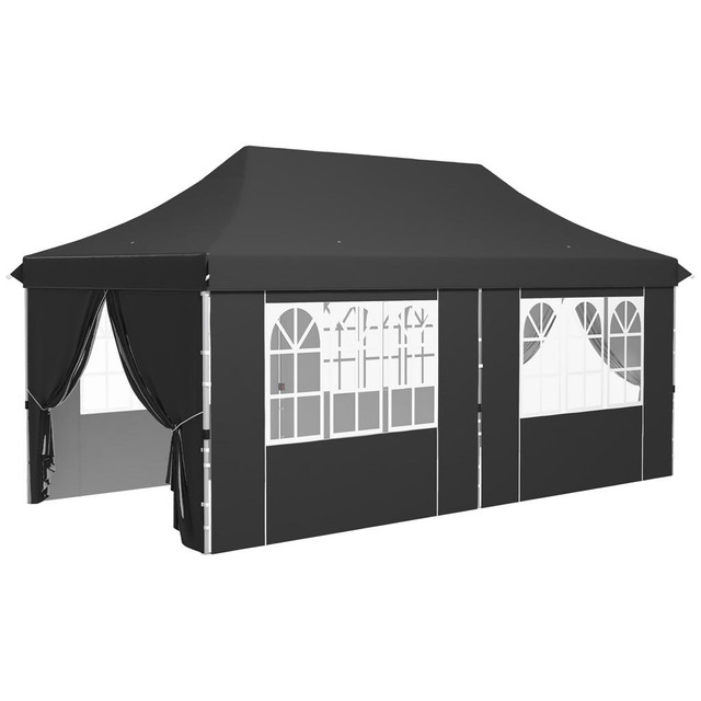 Pop Up Canopy 234.6" L x 118.1" W x 124" H Grey in Patio & Garden Furniture - Image 2