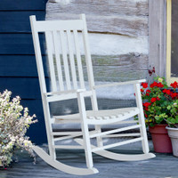 Rocking Chair 27.25" x 33.75" x 45.25" White