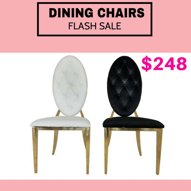 Dining Chair in Gold Frame Sale !! in Dining Tables & Sets in Mississauga / Peel Region - Image 4