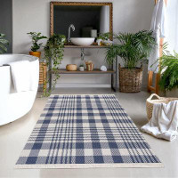 Union Rustic Reversible And Machine Washable Boho Rug - 100% Cotton - Two Sided Rug For Living Room, Kitchen, Hallway, B