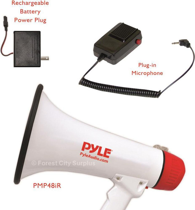 Speak to someone up to 1000 yards away! Pyle Canada PMP48IR Megaphone with Built-In Rechargeable Battery in General Electronics - Image 3