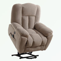Latitude Run® Power Lift Recliner Chair with Heat,Massage,Side Pocket and USB Charge Port