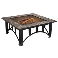 Red Barrel Studio 20'' H x 33'' W Steel Wood Burning Outdoor Fire Pit Table