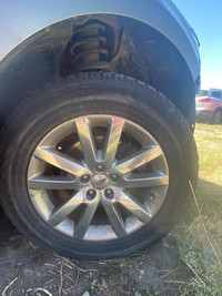245/60R18 Set of 4 rims and tires that  come off from a 2014 FORD EDGE.