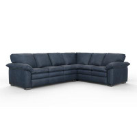 Leather Creations Capri 121" Wide Upholstered Sofa