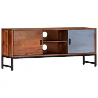 Millwood Pines TV Cabinet 47.2" x 11.8" x 19.2" Solid Acacia Wood
